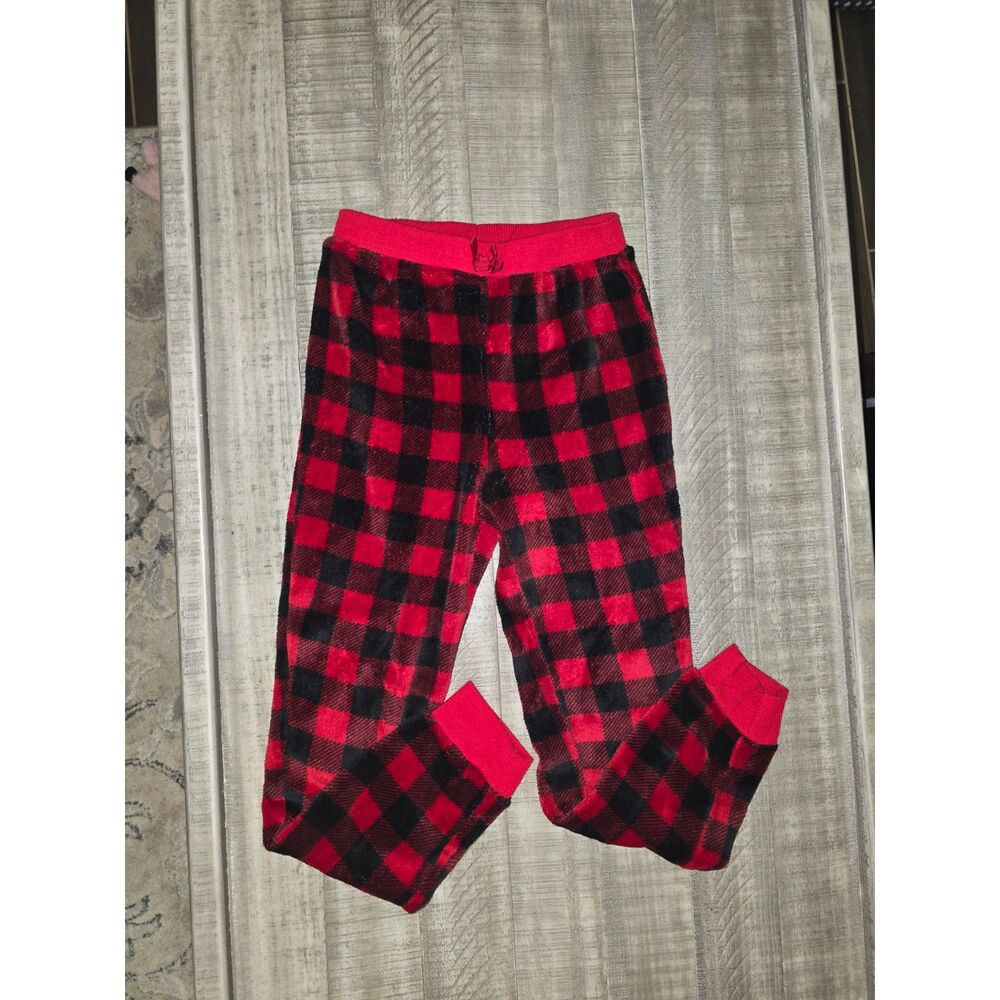 Girls Size 10/12 Red and Black Plaid Pajama Pants